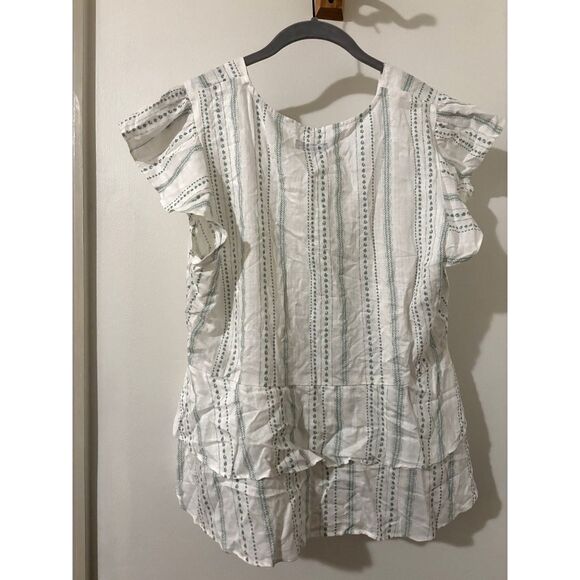 NWT Flag & Anthem Ruffle Tiered Peasant Top Womens XXL Boho Cottagecore Festival - Picture 4 of 6